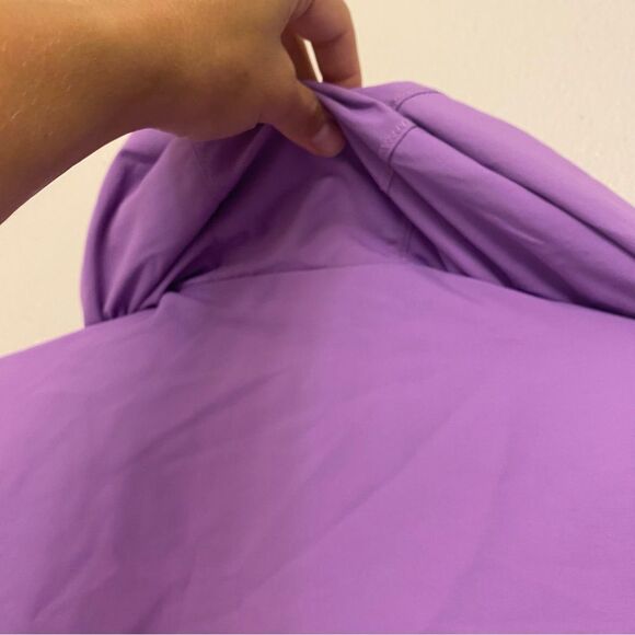 Land’s End women’s lavender purple nylon hooded jacket coat plus size squall 1X - Picture 6 of 12
